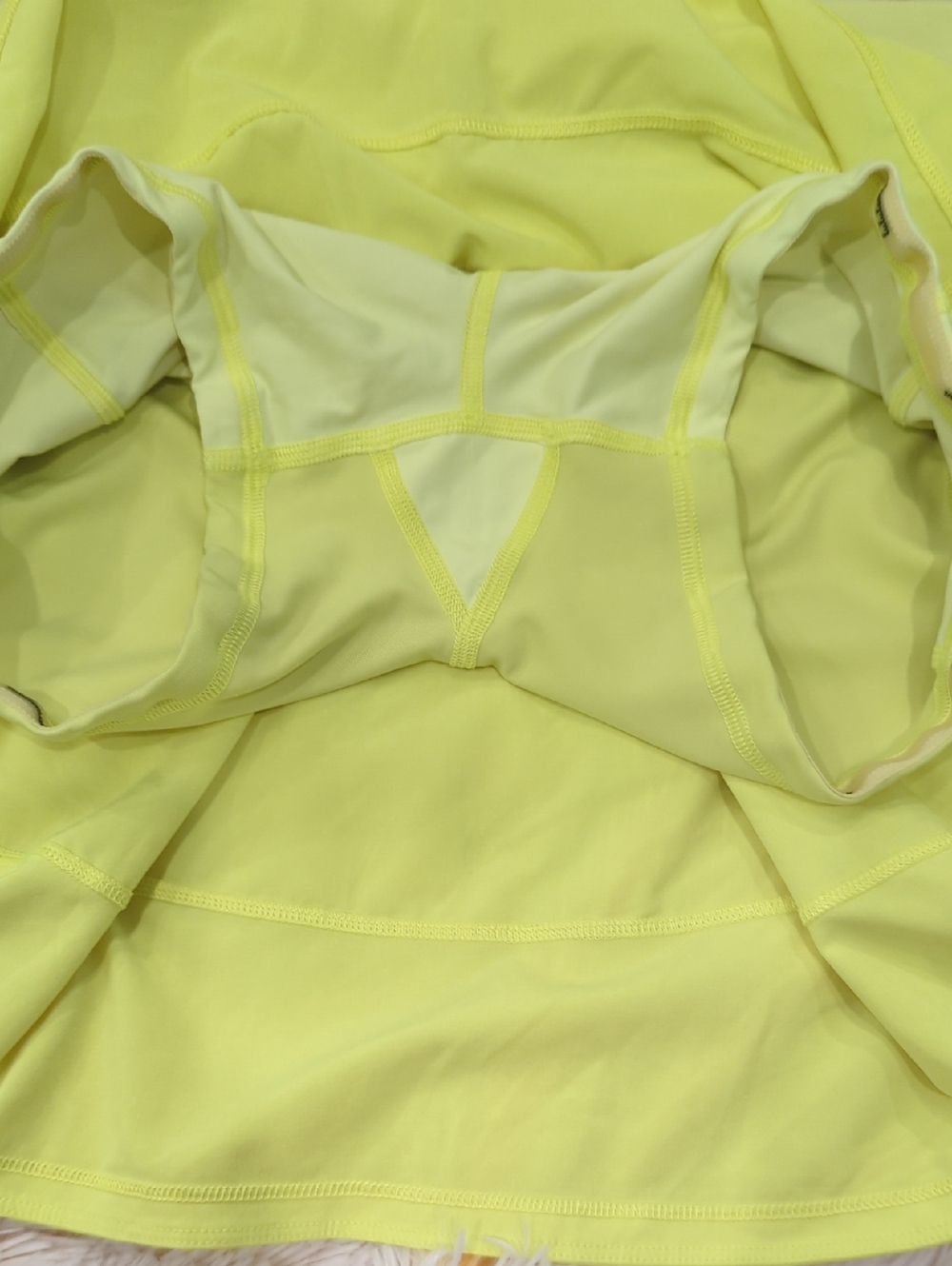 ❣️👗❣️Lululemon Pace Rival Tennis Golf Running Skirt Mid-Rise Neon Yellow❣️👗❣️ - Picture 7 of 9
